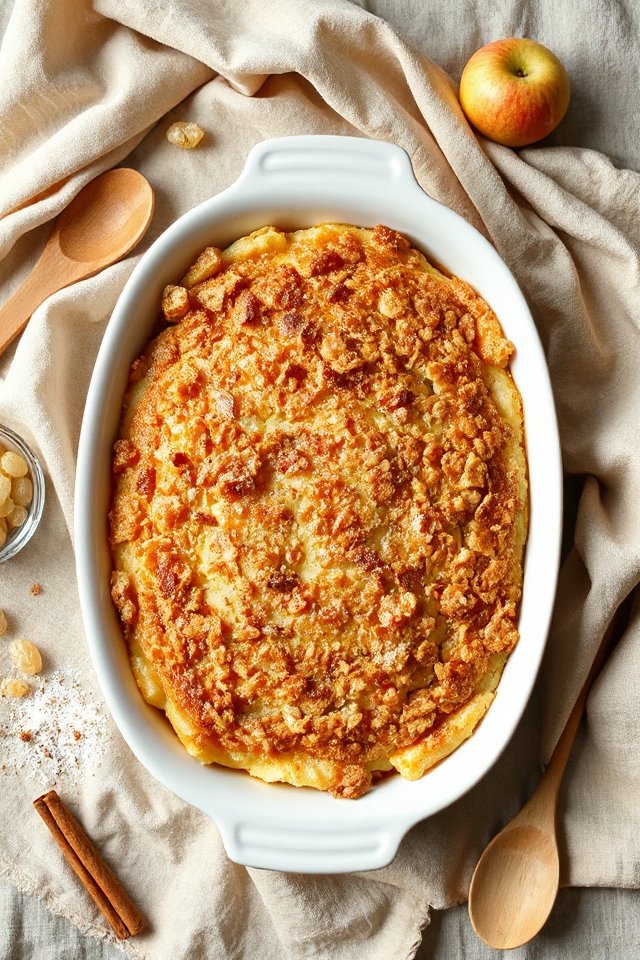 cinnamon applesauce sweet kugel