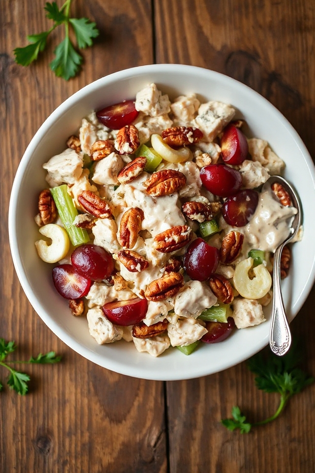 creamy pecan chicken salad