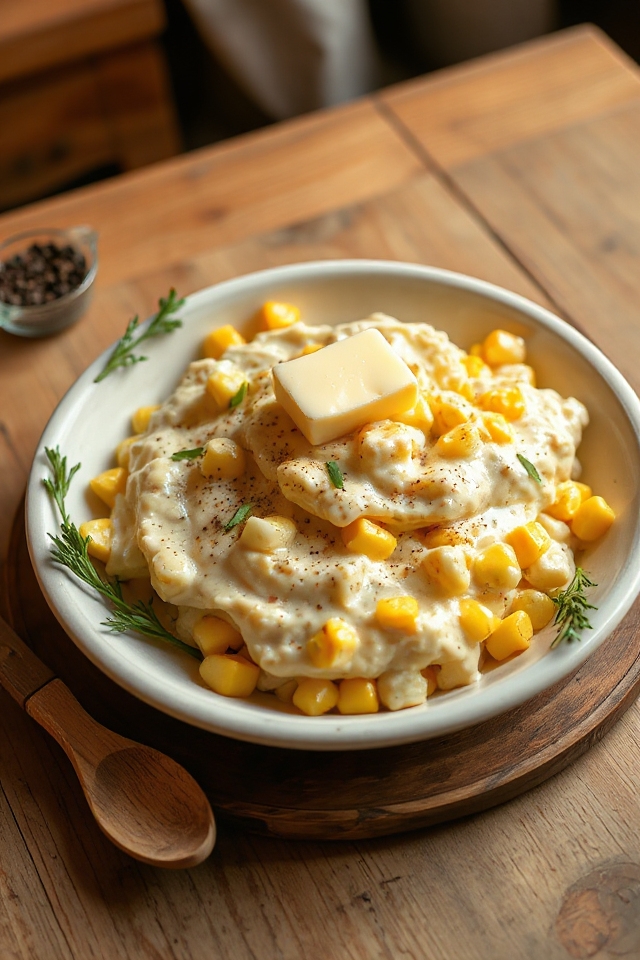 creamy sweet corn dish