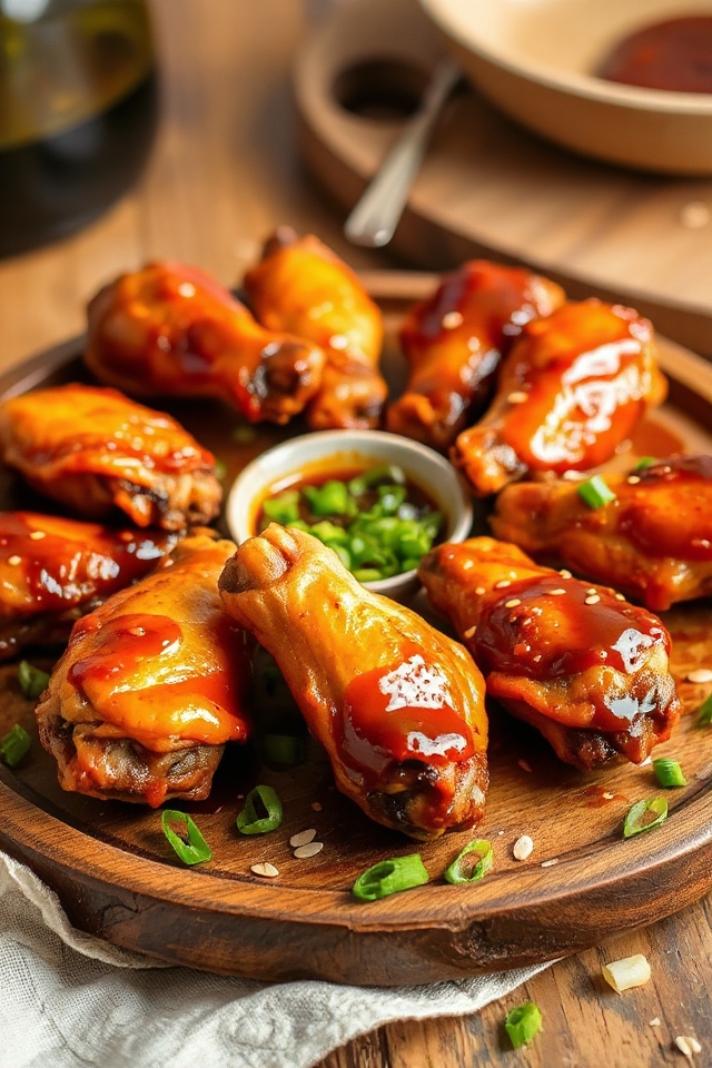 crispy sweet spicy wings