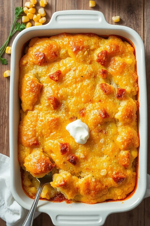 decadent corn casserole recipe