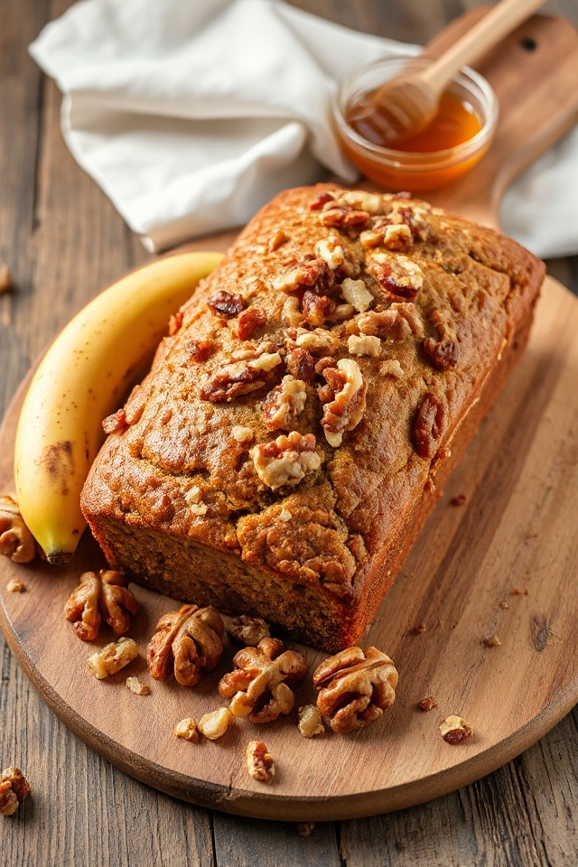delicious nutty banana bread