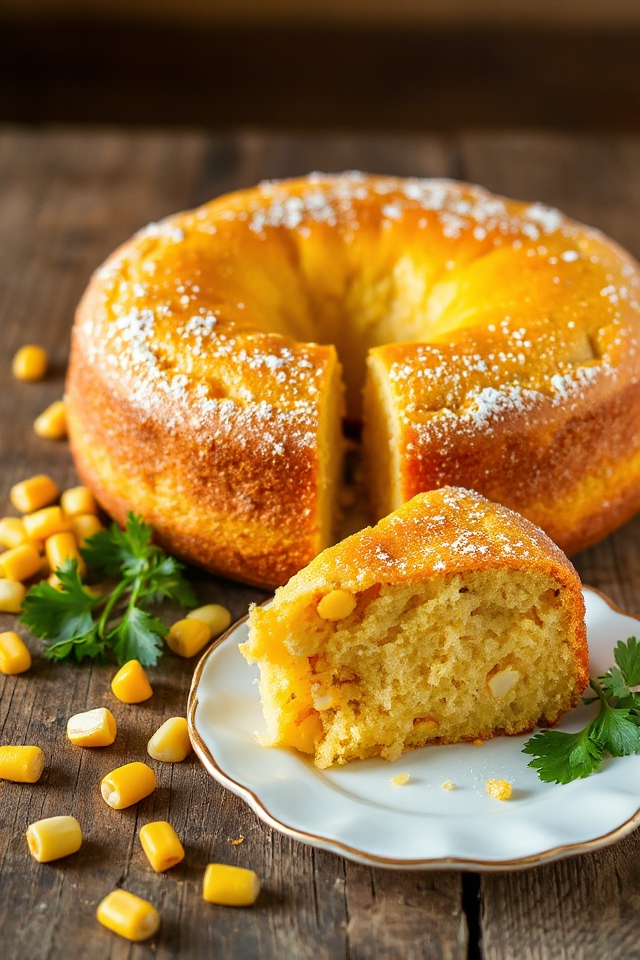 delightful sweet corn cake