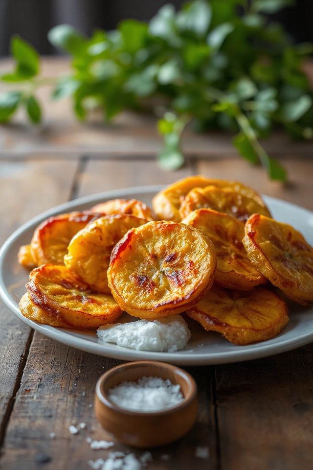 fry ripe sweet plantains