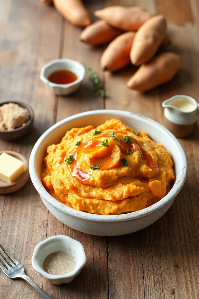 maple butter sweet potato mash