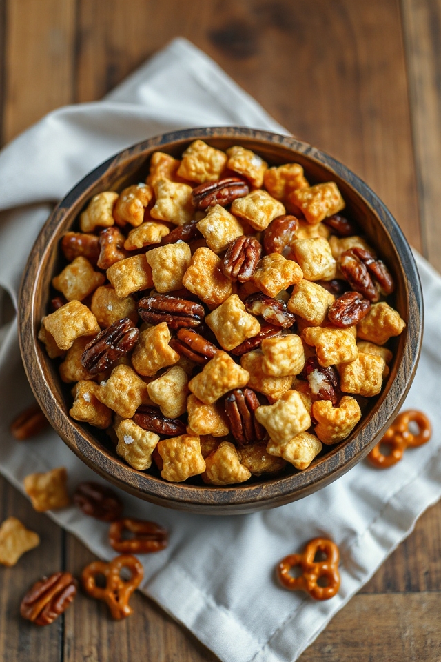 pecan pretzel crispix mix