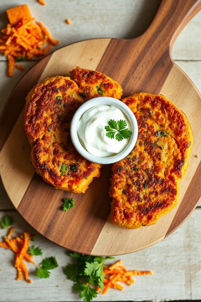 savory sweet potato cakes