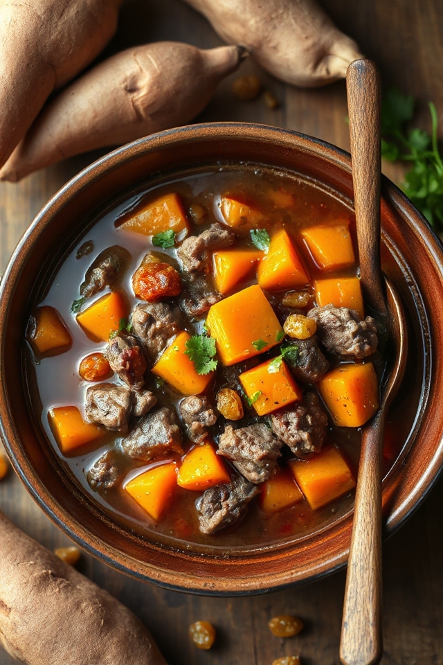 savory sweet potato stew