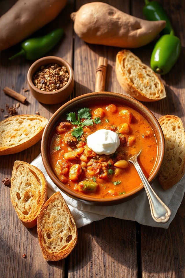 spicy sweet potato chili