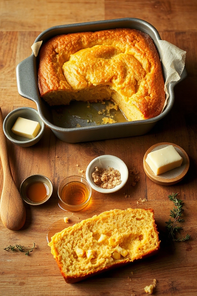 sweet and moist cornbread