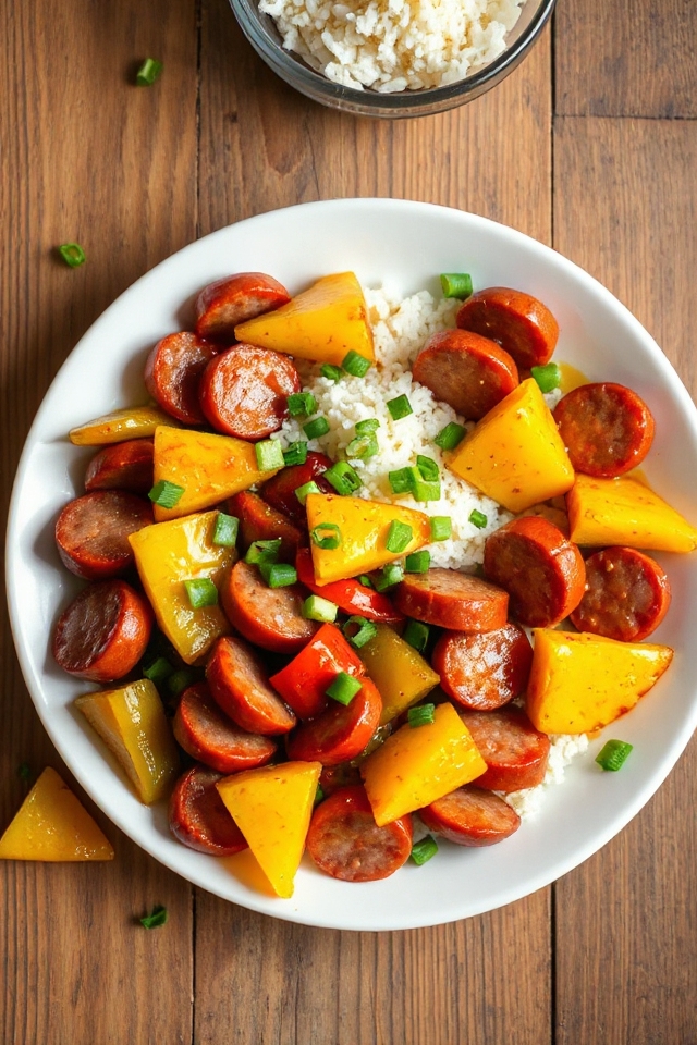 sweet and sour kielbasa