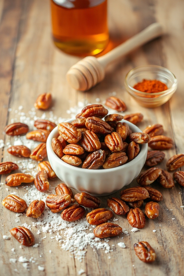 sweet and spicy pecans