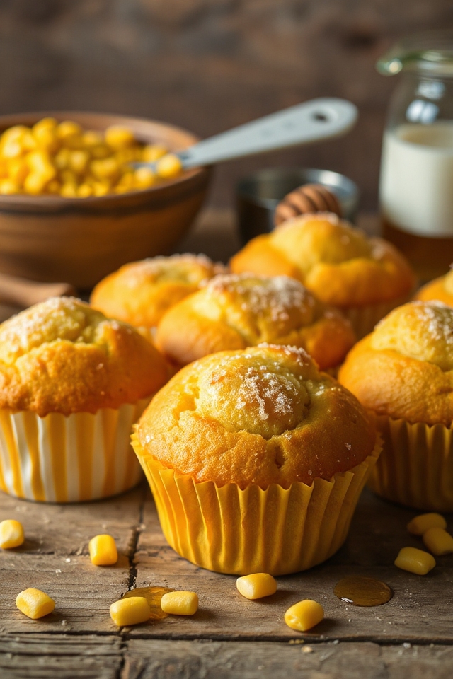 sweet honey corn muffins