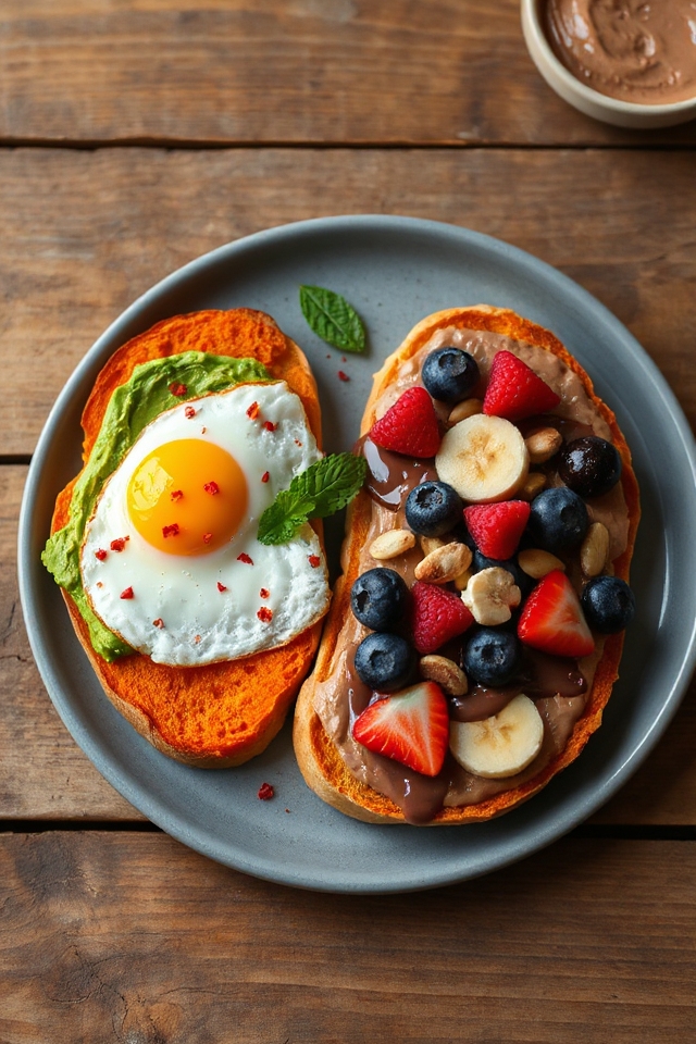 sweet potato avocado toast
