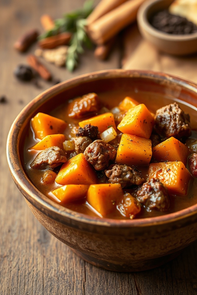 sweet potato beef stew recipe