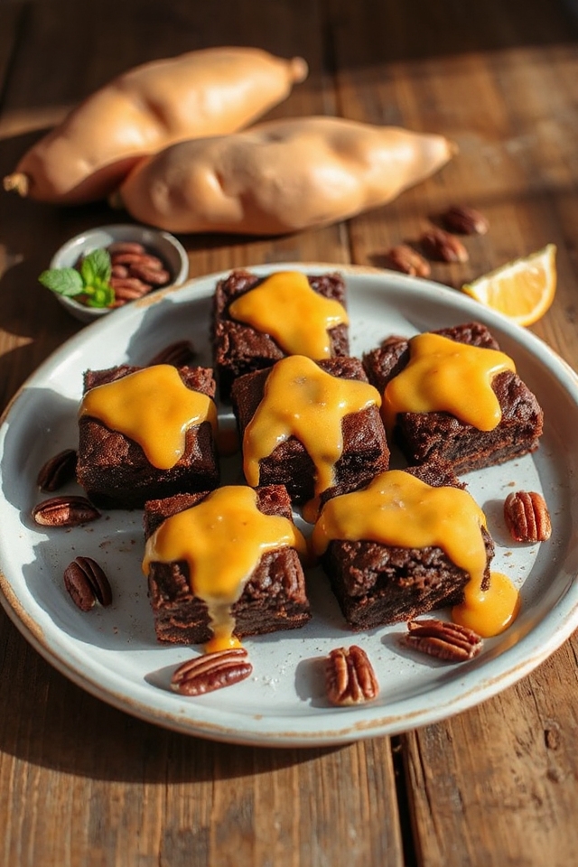 sweet potato brownie dessert