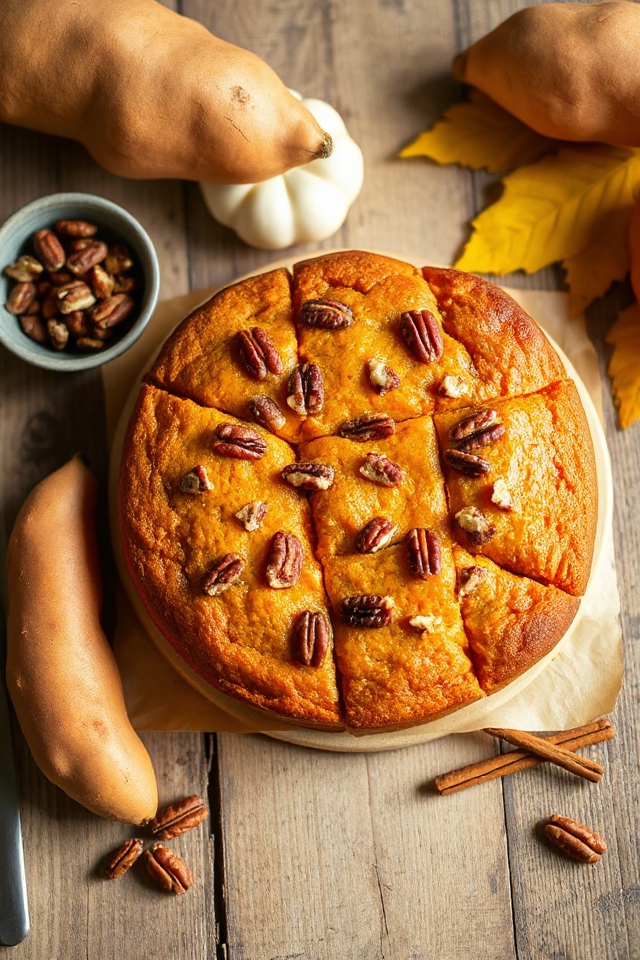 sweet potato pecan cake