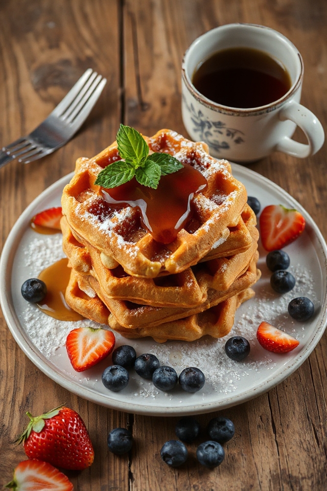 sweet potato waffle recipe