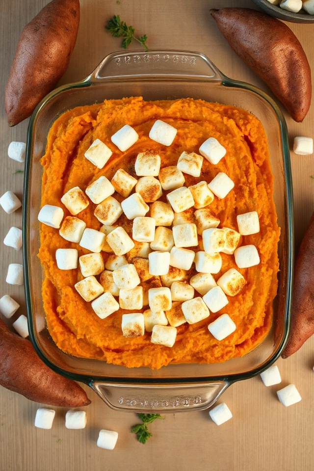 sweet potatoes with marshmallows